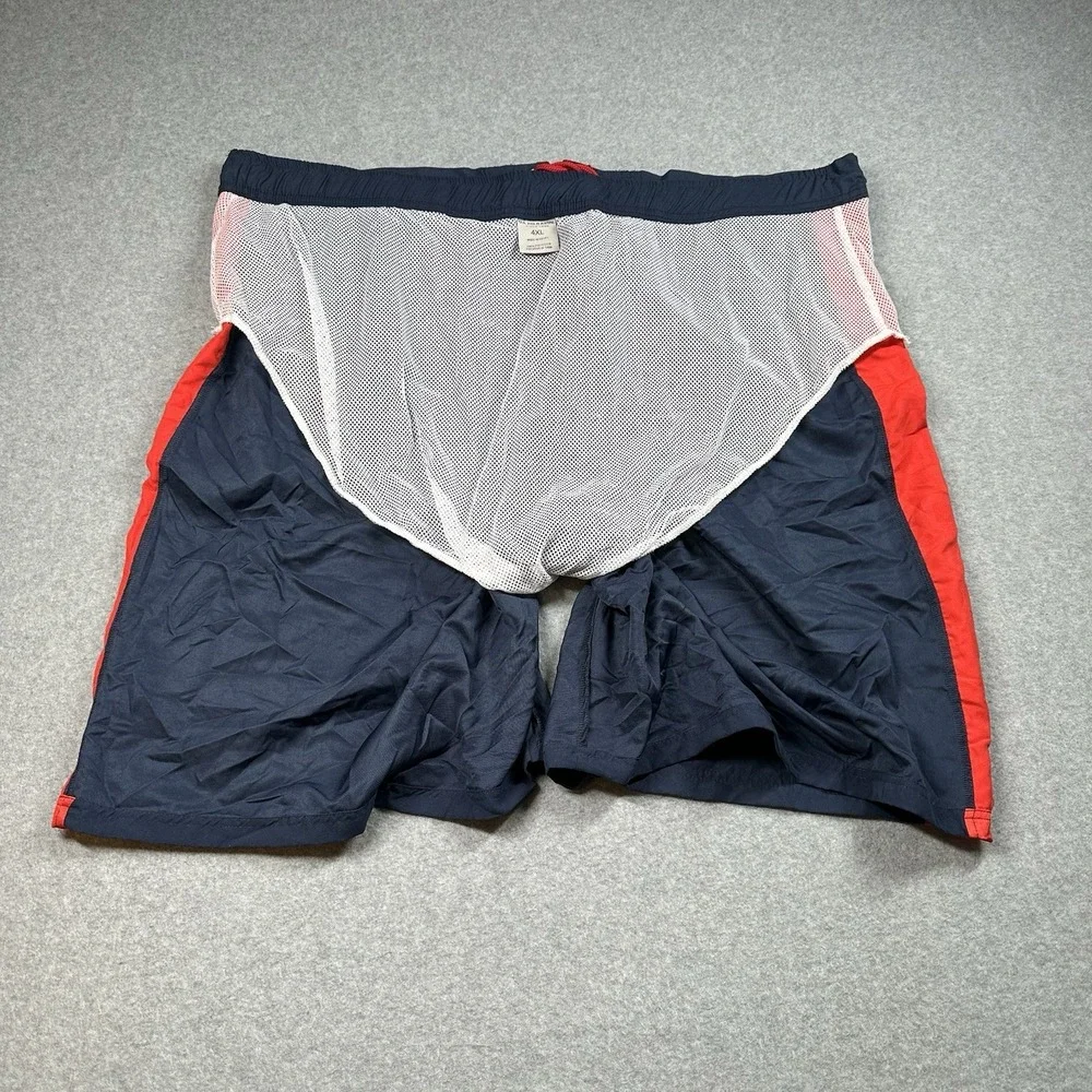 US Polo Assn Logo Tape Swim Trunks‎ 4XL Navy Red Big NWT Shorts NOTE
